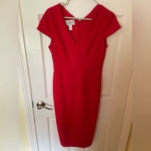 Classic, classy Donna Morgan red cocktail dress 6